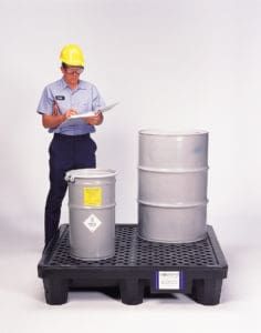 1113 – Ultra-Spill Pallet – P4 Economy Model, With Drain