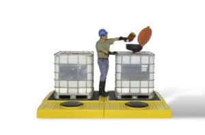 1125 – Ultra-Modular IBC Spill Pallet – 2-Tank Model