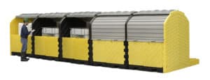 1168 – Ultra-Modular IBC Spill Pallet – 5-Tank Outdoor Model