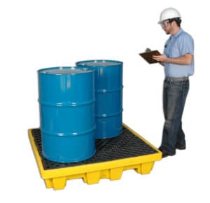 1231 – Ultra-Spill Pallet – Nestable Model, With Drain