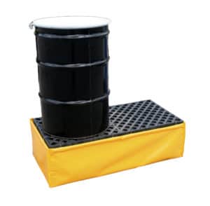 1345 – Ultra-Spill Pallet, P2 Flexible Model, With Drain – 2-Drum