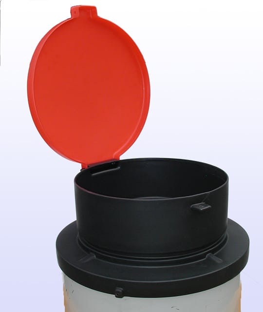 Anti Splash/Spill Drum Funnel w/ Spout for Pouring Waste Oil 55 Gal Drum  Barrel