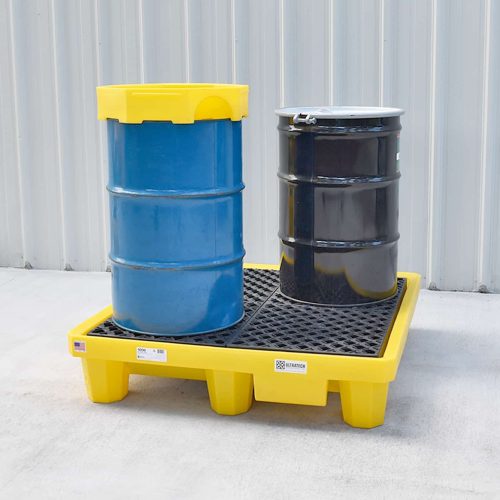 1000-1001_Spill Pallet_4 Drum_With Drums_1