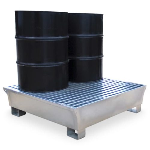 1182-spill-pallet-steel-p4-with-drums