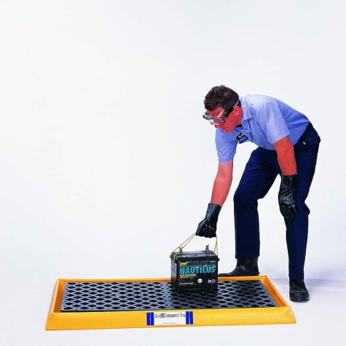 Containment Tray with Grating Installed