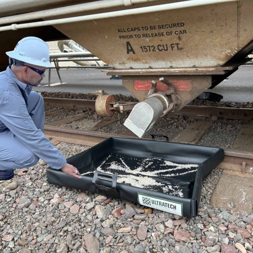 Pellet Pond - Rail Site with man