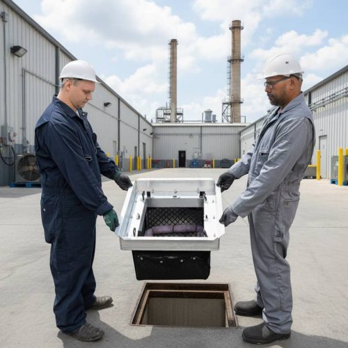 Storm Guard Plus - Men installing copy