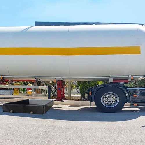 tanker truck car for gasoline on the road